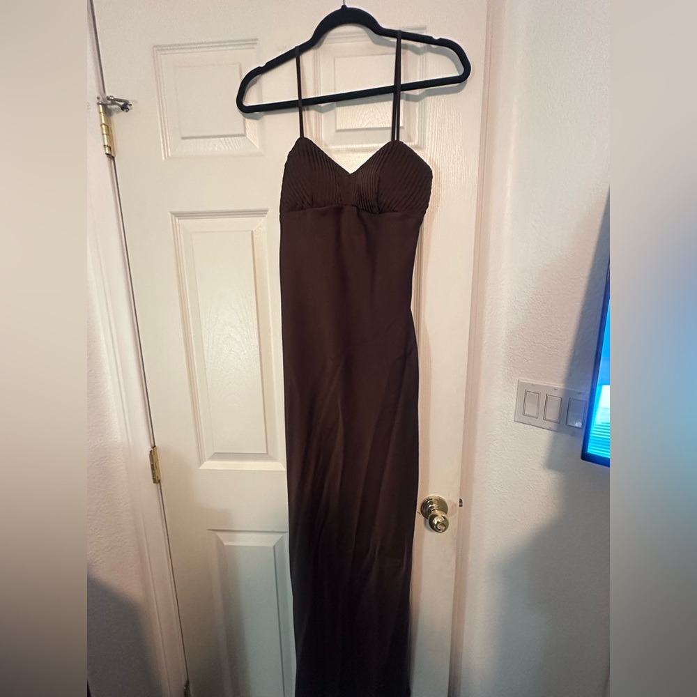 Chic Brown Maxi Dress